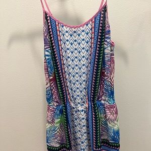 Jealous tomato colorful print romper, size small